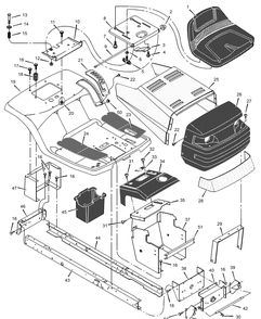 Part Location Diagram of F-020728L Murray Book, Instruction